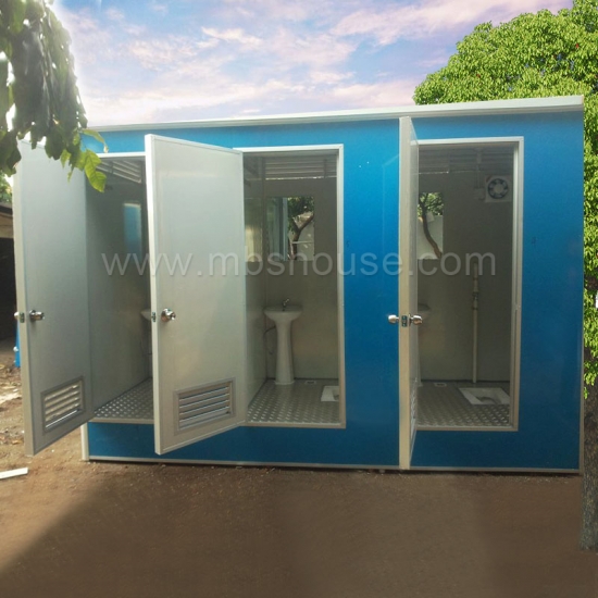 prefabrikasi posisi toilet ganda toilet portabel outdoor portable