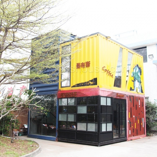pengiriman kontainer desain rumah mewah prefabrikasi toko toko kopi rumah tinggal kontainer