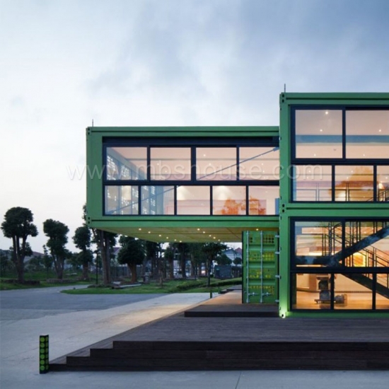 20ft modular prefabrikasi pengiriman rumah kontainer villa mewah rumah