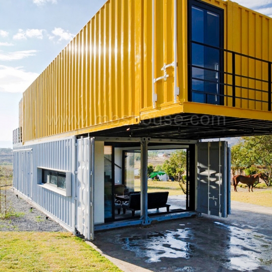 rumah liburan prefabricatd rumah kontainer pengiriman mewah