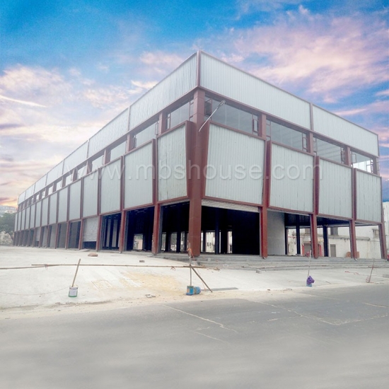 desain baru struktur baja ringan bangunan gudang industri