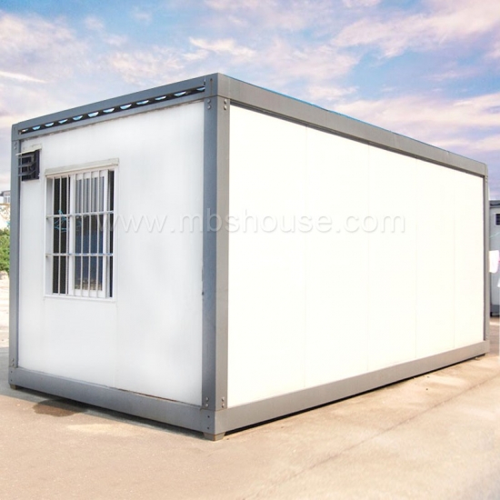 paket datar dan rumah kontainer prefabrikasi disesuaikan untuk kantor / rumah tinggal