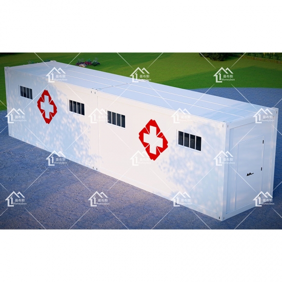 kualitas tinggi portabel 20ft kabin rumah sakit kontainer militer di rumah pabrikan